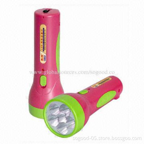 Energy-saving LED Torch Light, Made of Plastic, Available with Quotation Sheet